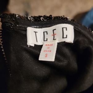 Black Sequence Halter Romper